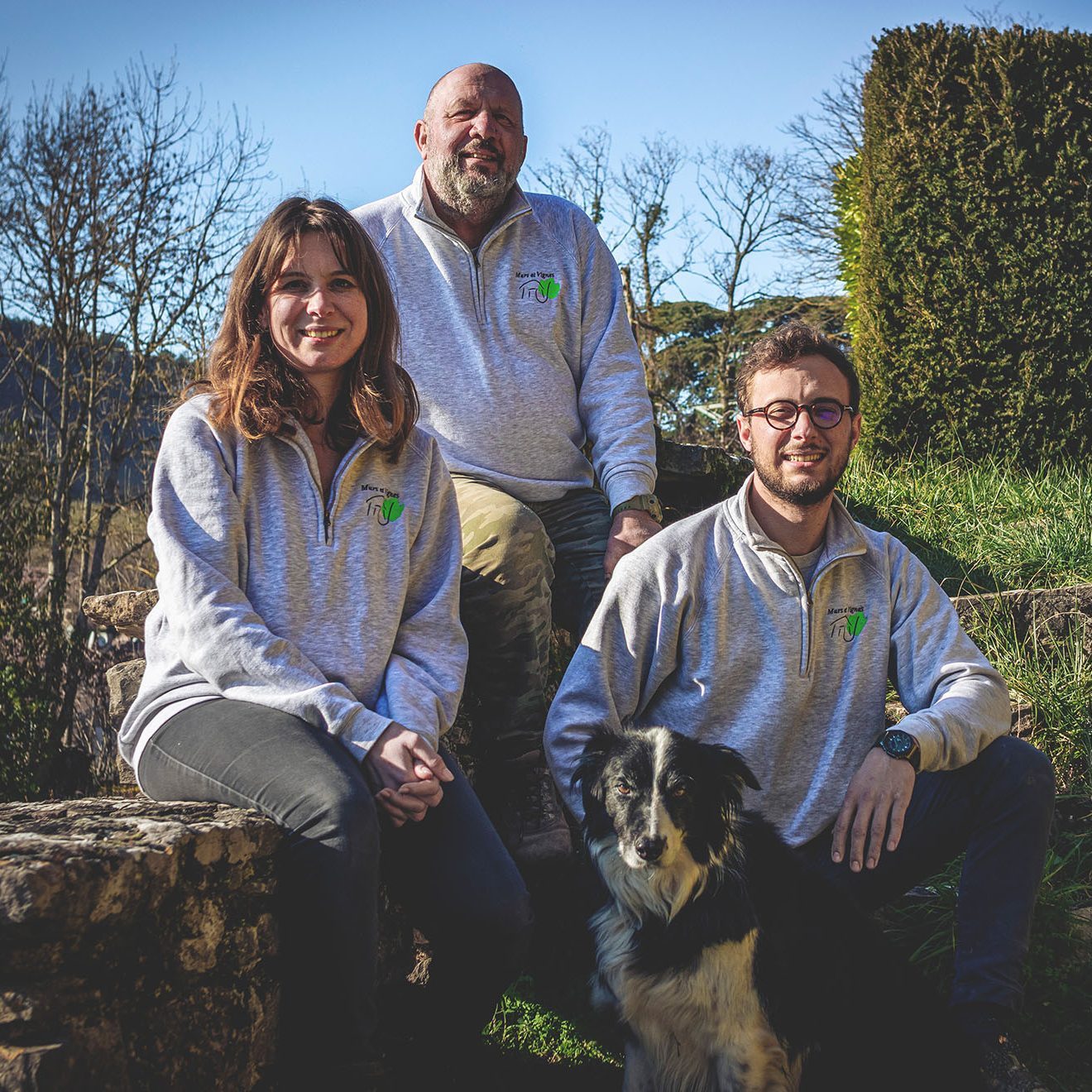 Equipe de muraillers Beaune, Bourgogne, France
